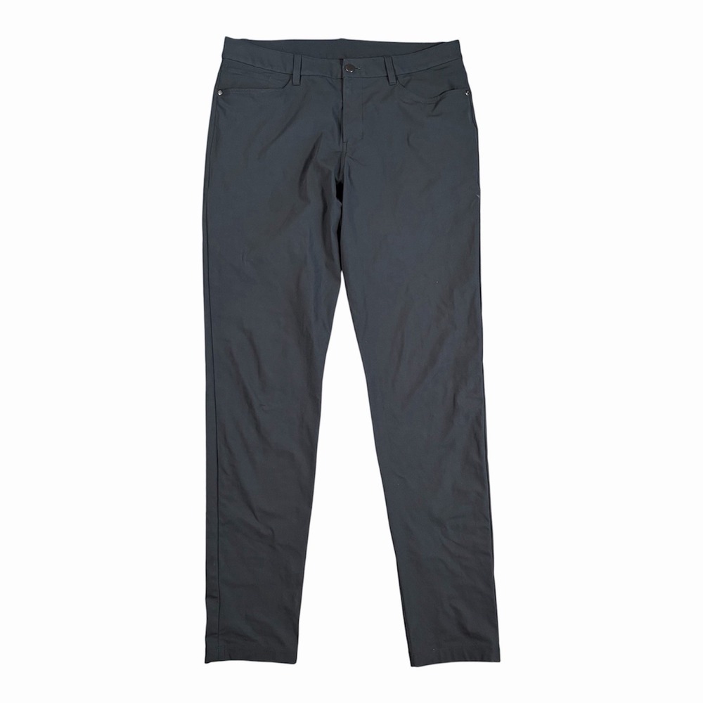 Lululemon Slim Fit ABC Warpstreme Pants Men 34(35)x34 Obsidian Performance Gym